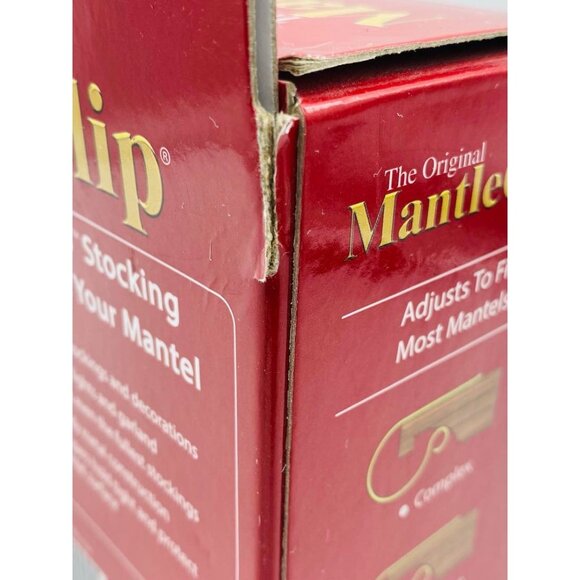 The Original MantleClip Stocking Holder 4-Pack Brushed Metal Adjustable Clips - Picture 7 of 12